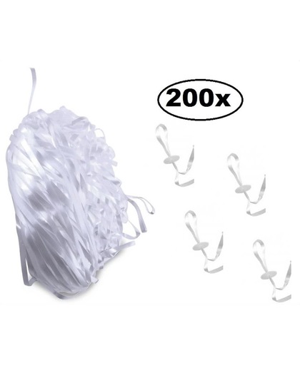 200x Ballon lint sluiting  (snelsluiter)