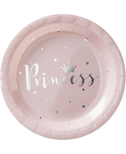 Princess wegwerp borden (8 stuks)