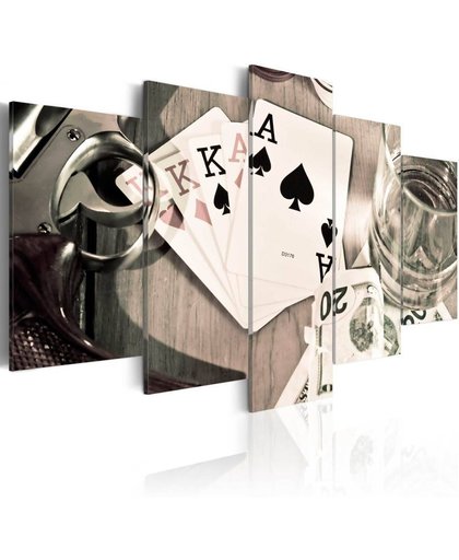 Schilderij - Poker Avond