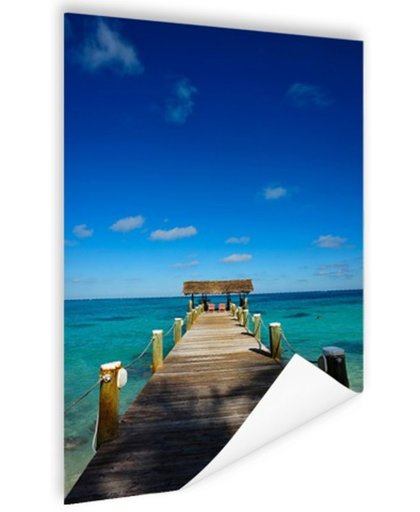 FotoCadeau.nl - Steiger op de Bahamas Poster 80x120 cm - Foto print op Poster (wanddecoratie)