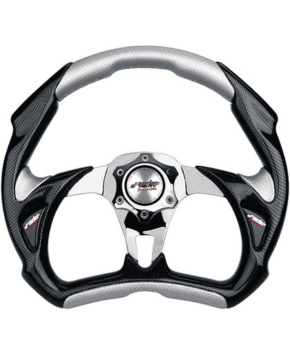 Simoni Racing Sportstuur X5 Carbon-Look 350mm - Inox/Chroom