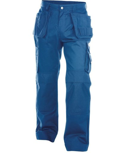 Dassy Oxford Multizakkenbroek met kniezakken Korenblauw maat 42