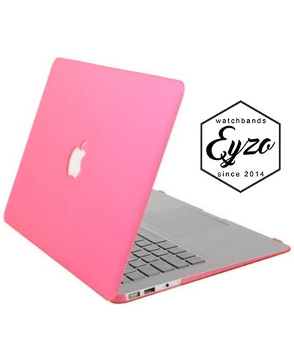 Hardcover Case Voor Apple Macbook Pro 15 Inch 2016/2017 (Retina/Touchbar) - Rubber Crystal Hardshell Hard Case Cover Hoes - Laptop Sleeve - Roze