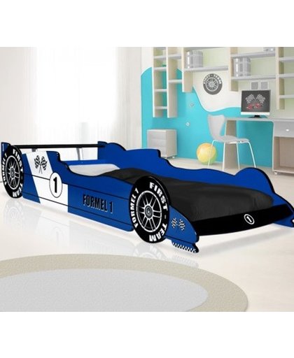 Kinderbed F1 auto blauw