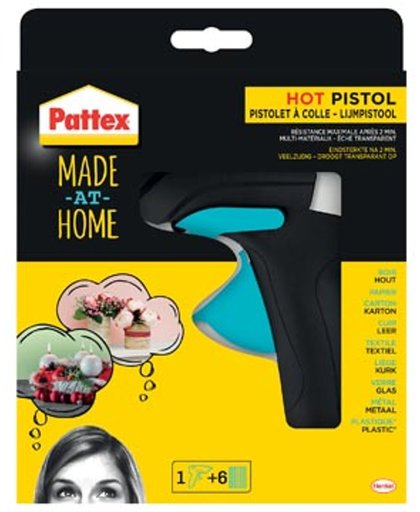 Pattex Hot Pistol Lijmpistool – Extra Strong - Extra Fast – High Pattex Quality - Inclusief 6 lijmsticks ⌀11 mm - Hotmelt