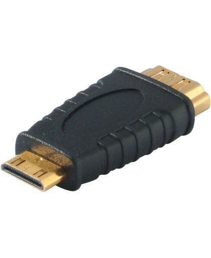 S-Conn HDMI A/HDMI C Zwart kabeladapter/verloopstukje