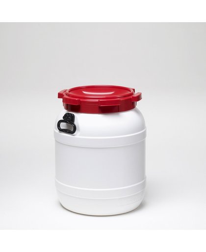 Vat 54 Liter - Water- En Luchtdicht - Wit/rood