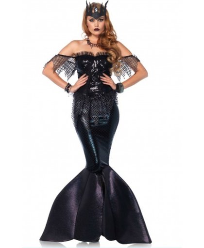 Donkere zeemeermin kostuum voor vrouwen - Premium