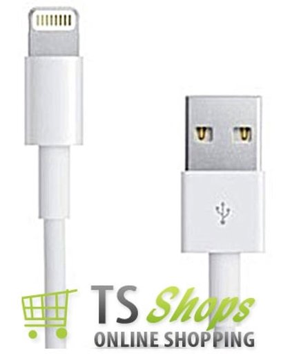 USB datakabel oplader 2 meter White voor Apple iPhone 5 iPad Mini 4