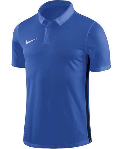 Nike Dry Academy 18 SS Polo Junior Sportpolo - Maat 140  - Unisex - blauw/wit M - 140/152
