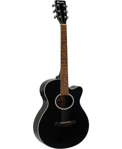 DIMAVERY AW-400 western gitaar - steelstringgitaar, zwart