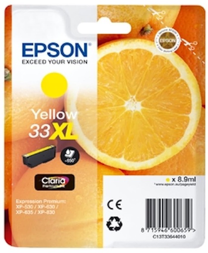 EPSON Cartouche Oranges Ink Claria Premium Yellow XL