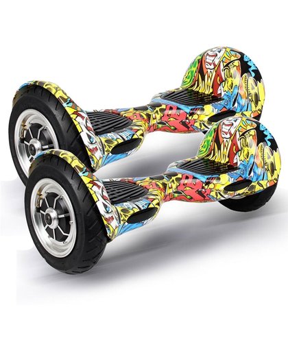 The Scootershop HOVERBOARD 10inch Luchtbanden 700W GRAFFITI Samsung 20cell accu, TaoTao Print