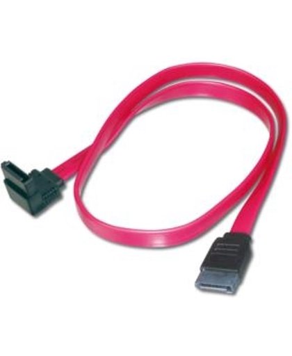 ASSMANN Electronic 2x SATA 7-pin, 0.5 m 0.5m SATA 7-pin SATA 7-pin Zwart, Rood SATA-kabel