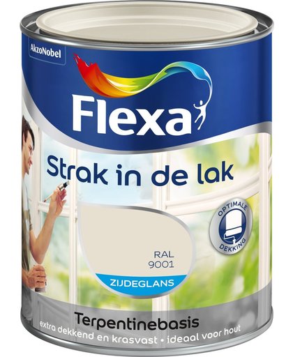 Flexa Strak In De Lak Zijdeglans - Crème - 0,75 liter