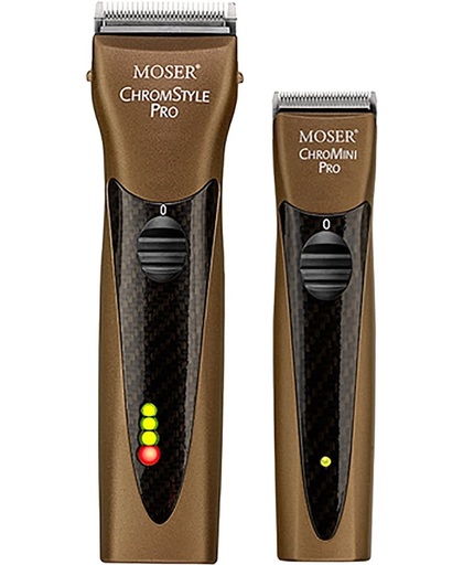Moser - ChromStyle Pro & ChroMini Pro - Draadloze Tondeuse & Trimmer - Carbon Style