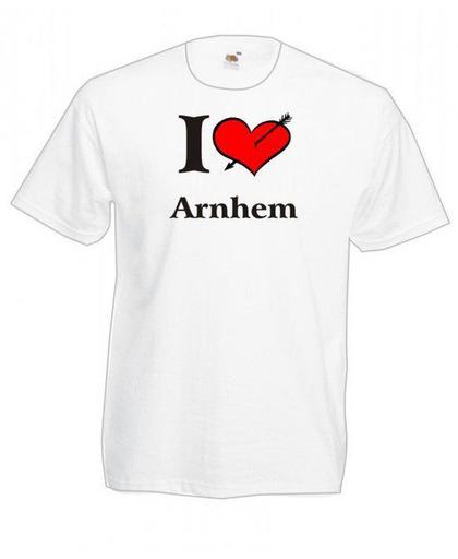 Mijncadeautje T-shirt WIT (maat L) - Arnhem