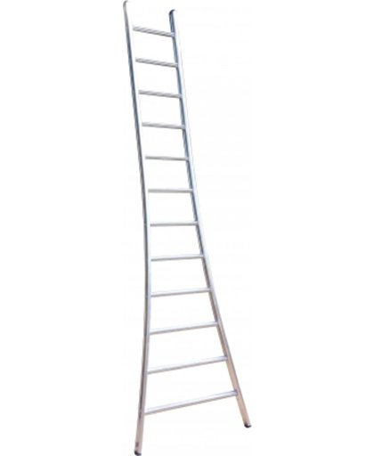 enkele ladder uitgebogen
