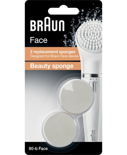 Braun Face 80-b - 2 vervangende borstels - Beauty-spons