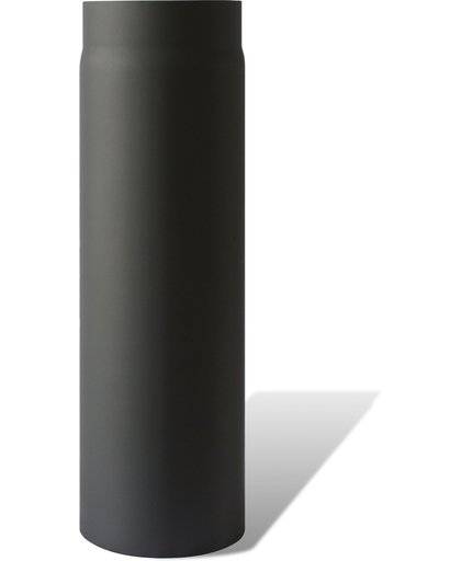 TT Kachelpijp Ø150 lengte 500 met spie zwart - zwart -staal - 2mm - H500 Ø150mm