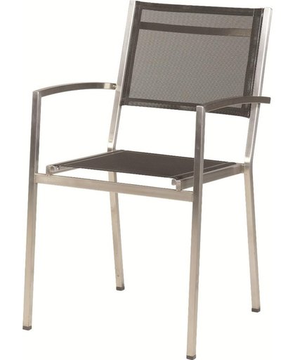 4 Seasons Outdoor Tuinset Outdoor Plaza Stackable Chair Black