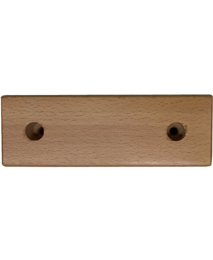 Rechthoekige blanke houten meubelpoot 4,5 cm