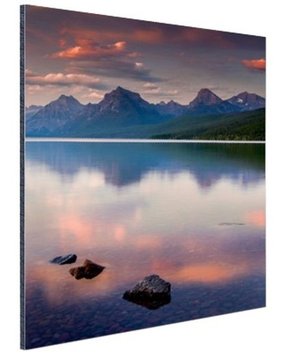Nationaal park Glacier Aluminium 120x180 cm - Foto print op Aluminium (metaal wanddecoratie)