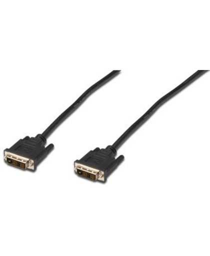ASSMANN Electronic DVI-D/DVI-D, 2.0m 2m DVI-D DVI-D Zwart DVI kabel
