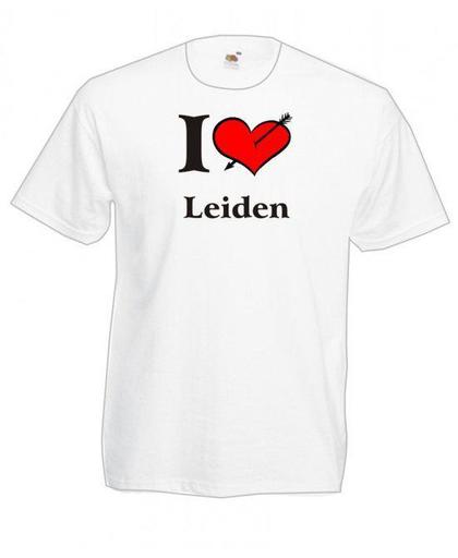 Mijncadeautje T-shirt WIT (maat XL) - Leiden