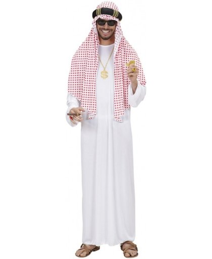 Luxe Arabische sjeik kostuum voor heren M/l