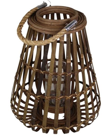 HSM Collection - lantaarn Jambu - large - naturel bruin - bamboe