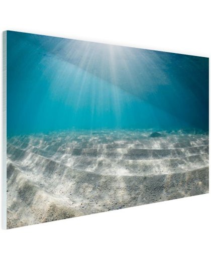 FotoCadeau.nl - Zonlicht op de zeebodem Glas 120x80 cm - Foto print op Glas (Plexiglas wanddecoratie)