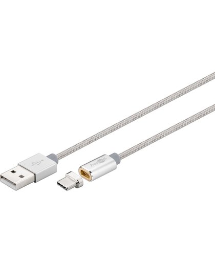 Goobay 59040 1.2m USB C USB A Mannelijk Mannelijk Wit USB-kabel