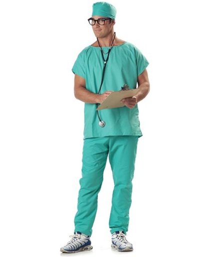 Chirurg kostuum voor mannen