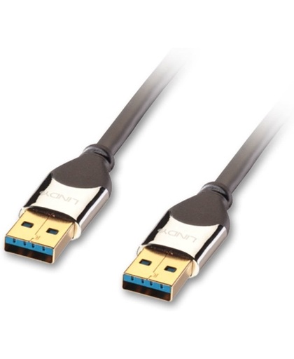 Lindy 41604 5m USB A USB A Mannelijk Mannelijk Zwart USB-kabel