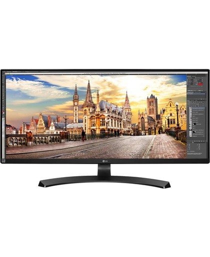 LG 34UM68 34" Full HD LED Zwart, Wit computer monitor