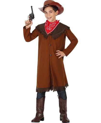 Bruine cowboy kostuum voor jongens  - Verkleedkleding - 134-146