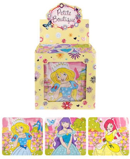 Uitdeelcadeautjes - Puzzel: Princessen, 13 x 12 Cm in Traktatiebox (108 stuks)