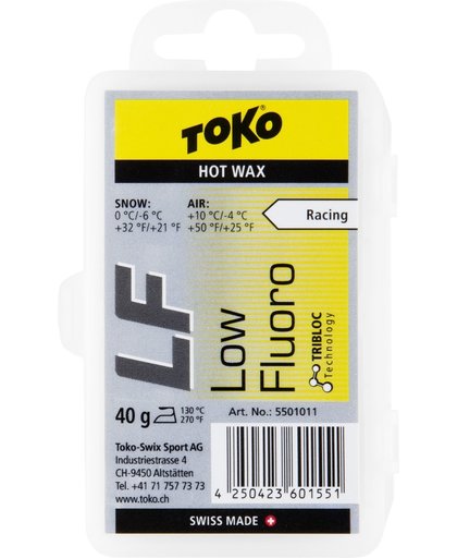 Toko Ski/Snowboard Wax - Hot Wax Yellow - Low Fluor - Warm - 40 gram