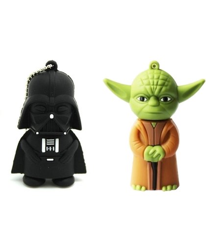 Darth Vader en Master Yoda - USB-stick - 8 GB