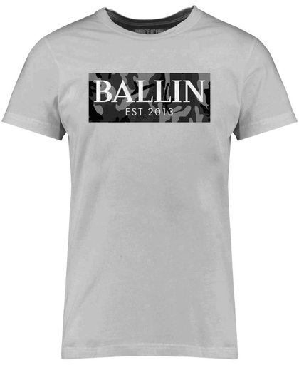 Ballin Est. 2013 - Heren Tee SS Camo Grey Shirt - Grijs - Maat XS