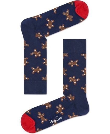 Happy Socks kerst sokken, Happy Holidays Christmas Gingerbread, Maat 41-46