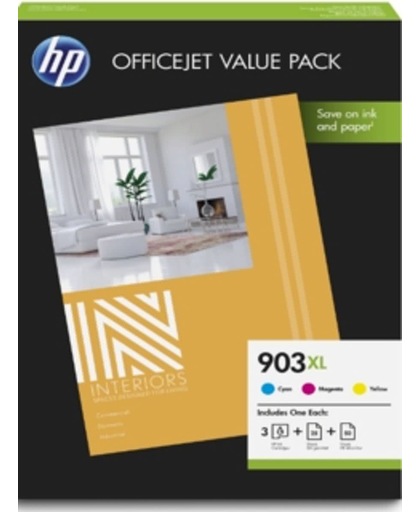 HP 903XL Office value pack, 75 vel/A4/210 x 297 mm inktcartridge