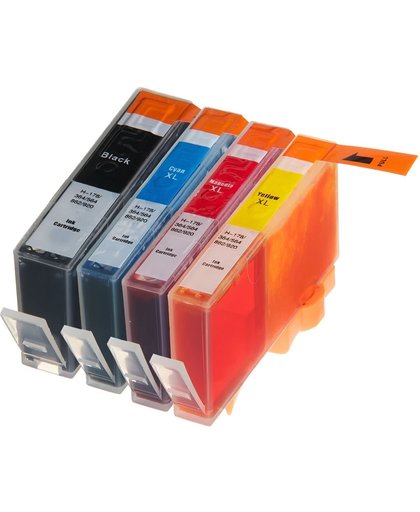 Huismerk HP 364 inktcartridges, set van 4 stuks. Zwart / Cyaan / Magenta / Geel /  Hoge Capaciteit