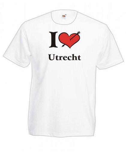 Mijncadeautje T-shirt WIT (maat L) - Utrecht