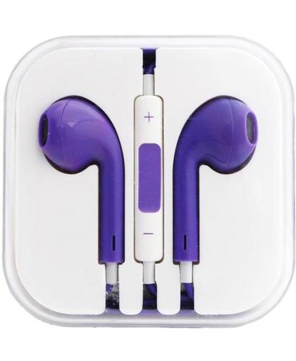 HF Stereo iPhone 3G/3Gs/4G/5G/5S/6 Headset - Paars