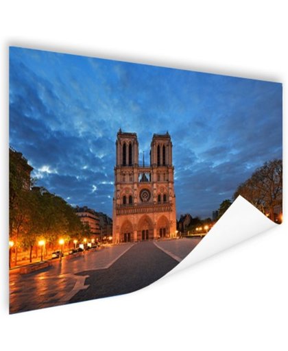 FotoCadeau.nl - Notre Dame stormachtig Poster 120x80 cm - Foto print op Poster (wanddecoratie)