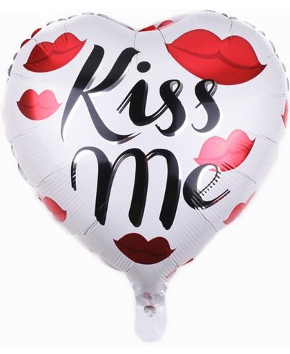 Folieballon kiss me  45x45 cm