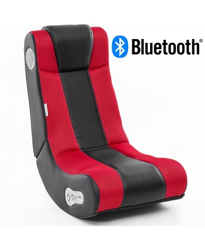 24Designs Max - Racestoel Gamestoel - Bluetooth & Speakers - Zwart / Rood