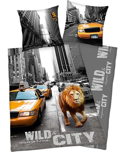 Dekbedovertrek Wild and Dangerous City New York 135cm x 200cm